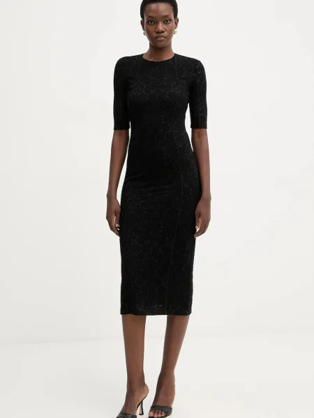 Pinko rochie cu lână negru