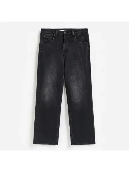 Reserved Bootcut farmer koptatott hatással fekete