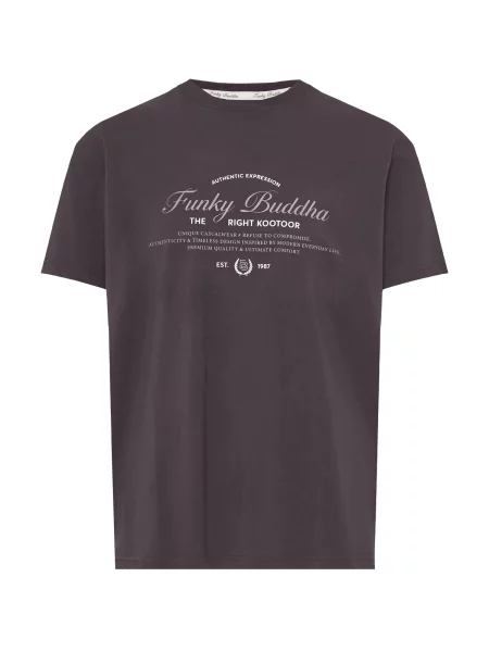 Funky Buddha Tricou metalic / deschis gri