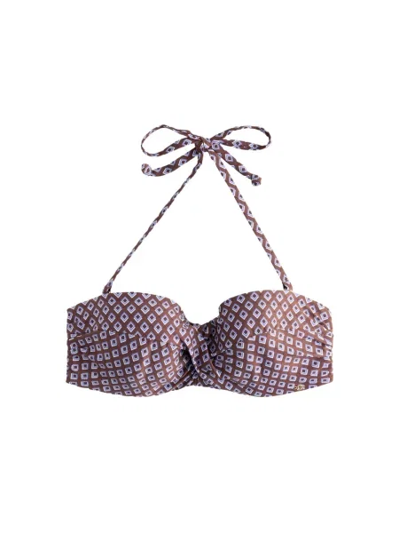 Next Sutien costum de baie opal / maro alb