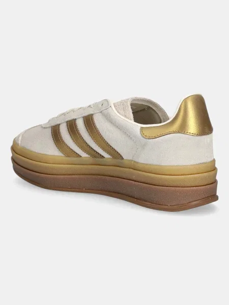 Adidas Originals sneakers din piele întoarsă Gazelle Bold bej