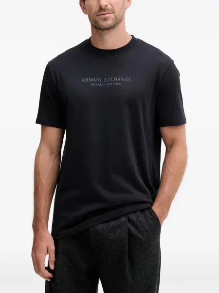 Tricou Armani Exchange cu imagine negru