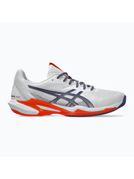 Buty do tenisa ASICS Solution Speed FF 3 Clay white/ greyish purple białe