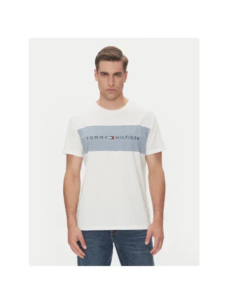 Tommy Hilfiger Majica Regular Fit bela