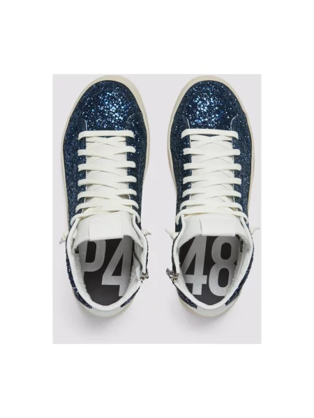 Sneakersy P448 niebieskie