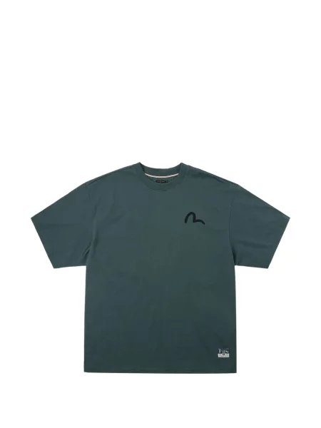 Tricou Evisu cu imagine verde