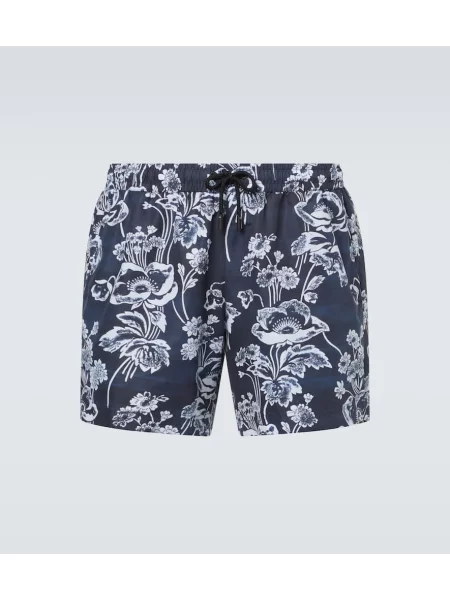 Plavalne hlačke Commas s potiskom modra