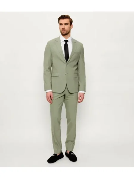 HUGO De lână costum | Extra slim fit verde