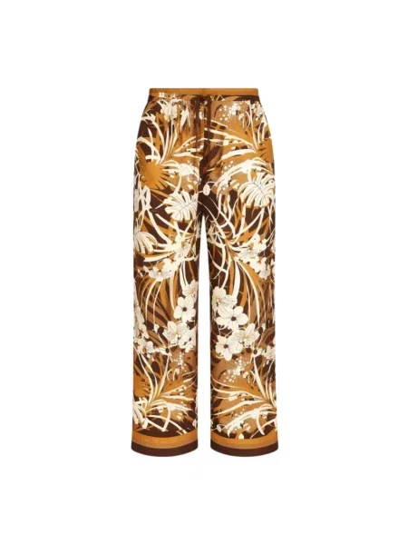 Spodnie Max Mara Studio brązowe