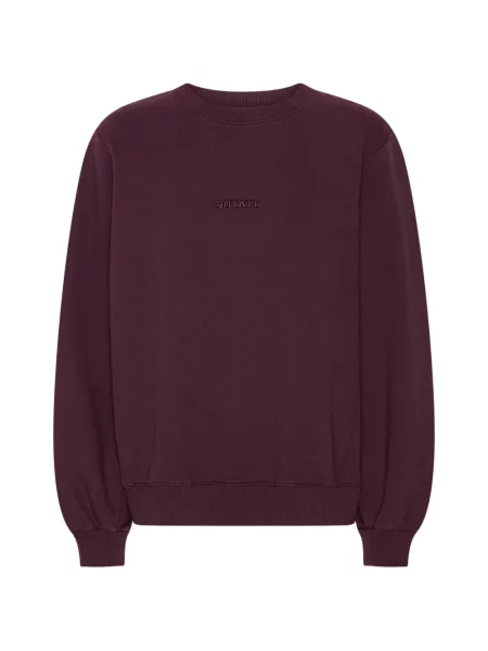 Hanorac crewneck Rotate Birger Christensen cu broderie violet