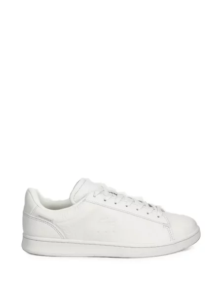 Sneakerși Lacoste cu autograf alb