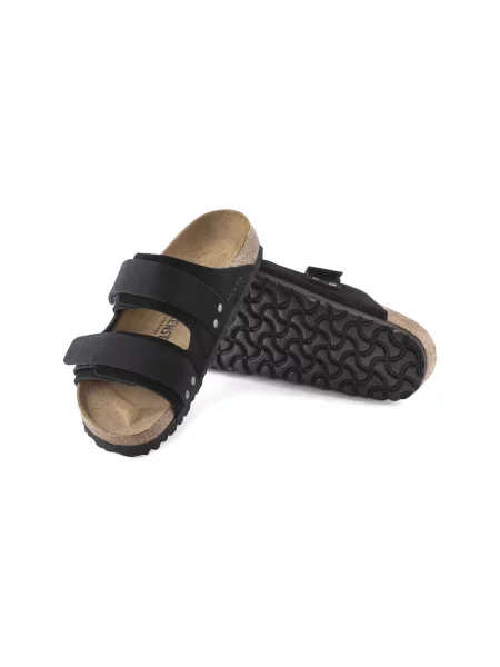 Велурени чехли Birkenstock Uji черно