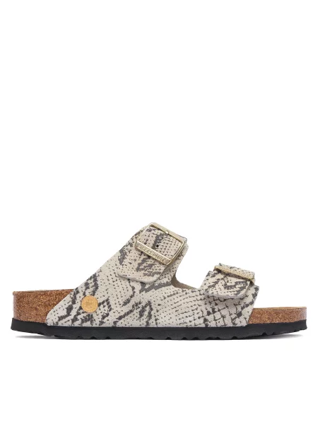 Tenisky Birkenstock Arizona Print LEVE Snake Oyster EUR 40 béžové