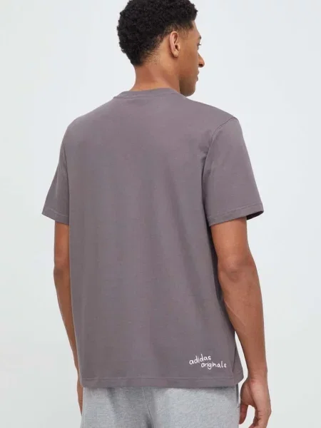 Tričko adidas Originals sivá