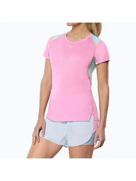 Дамска тениска за бягане Mizuno DryAeroFlow Tee lilac chiffon розово