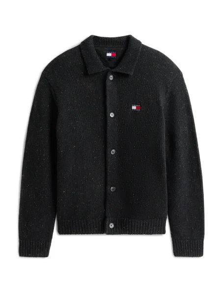 Tommy Jeans Pletena jopa mornarska / rdeča / črna bela