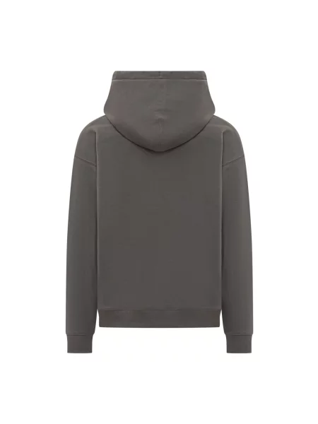 Bluza z kapturem Y-3 z kapturem szara
