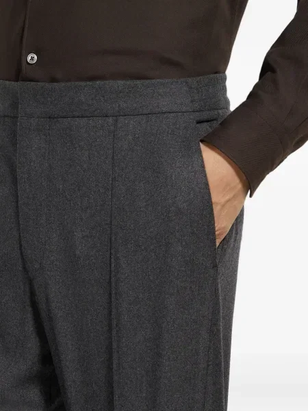 Μάλλινο παντελόνι Zegna γκρι