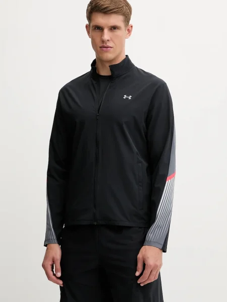 Under Armour geacă de antrenament Velociti Storm de tranzitie negru