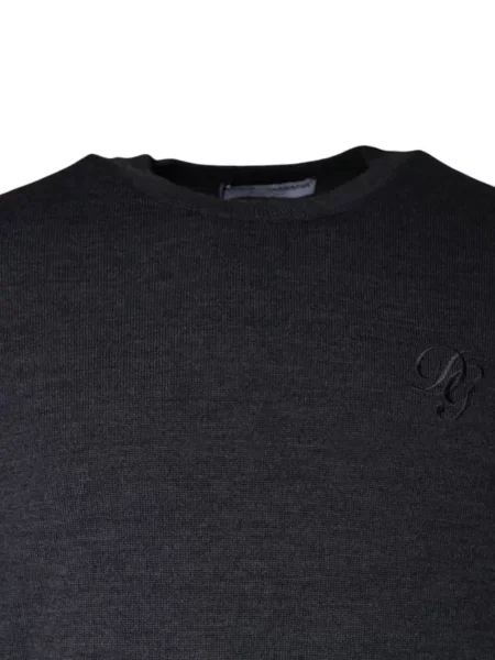 Pulover Dolce & Gabbana cu broderie gri