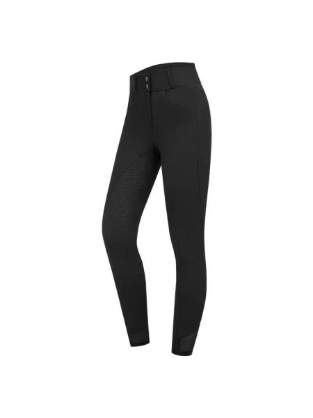 Spodnie jeździeckie o pełnej przyczepności ELT Pam czarne