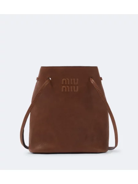 Geantă Miu Miu din piele maro