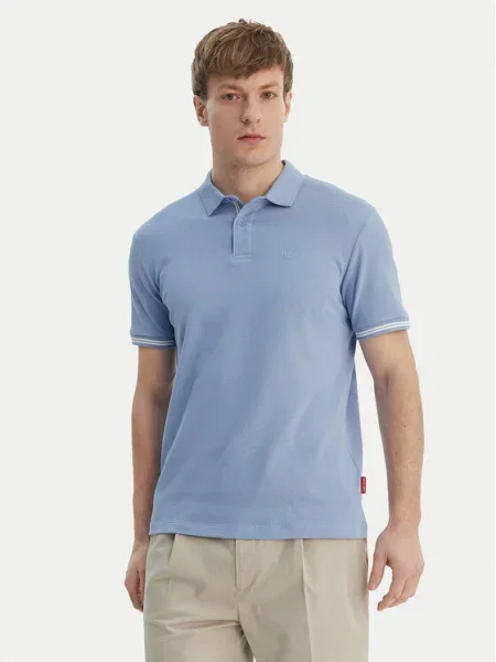 JOOP! Jeans Tricou polo 15 celest Modern Fit albastru