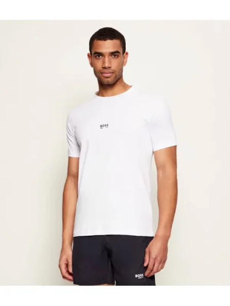 BOSS BLACK Tricou RN alb