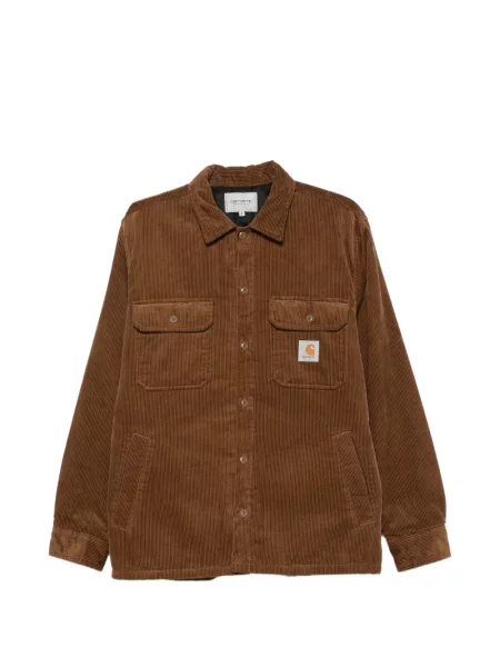 Matlasat geacă Carhartt Wip de catifea cord maro