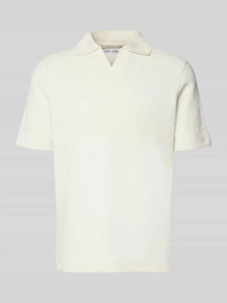 Koszulka polo w kroju regular fit z kołnierzykiem polo model SAMAC' Samsoe Samsoe białe