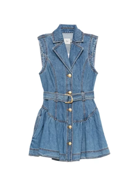 Rochie din denim Aje albastru