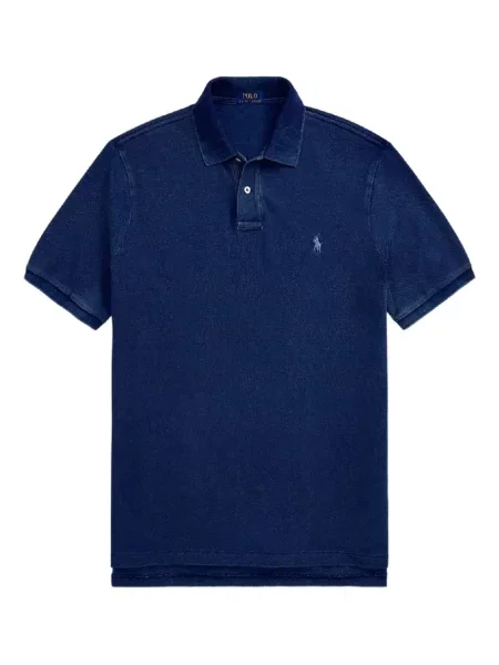 Polo Polo Ralph Lauren cu broderie de catifea cord în carouri alb