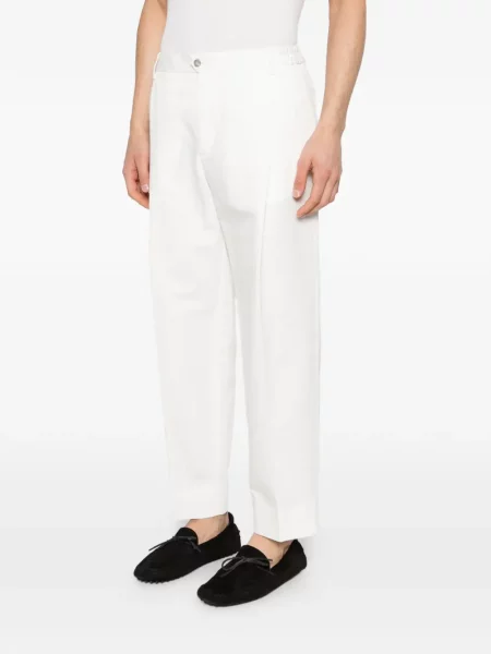 Pantaloni Briglia 1949 plisate alb
