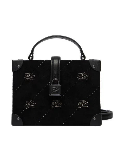 Karl Lagerfeld Rankinė Autograph / sidabrinė juoda