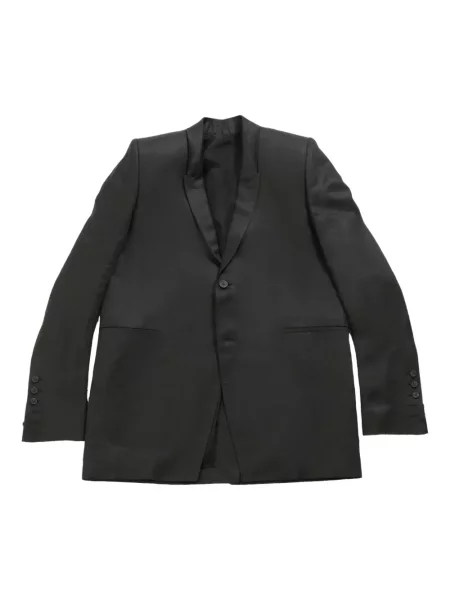 Saténové sako Rick Owens černé