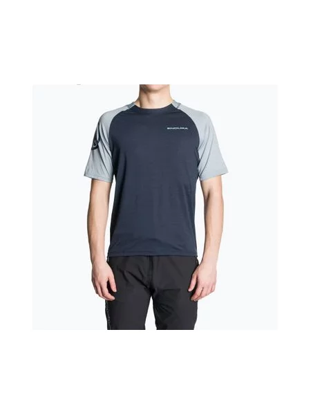 Велофутболка Endura Singletrack чорнильно-синя синя