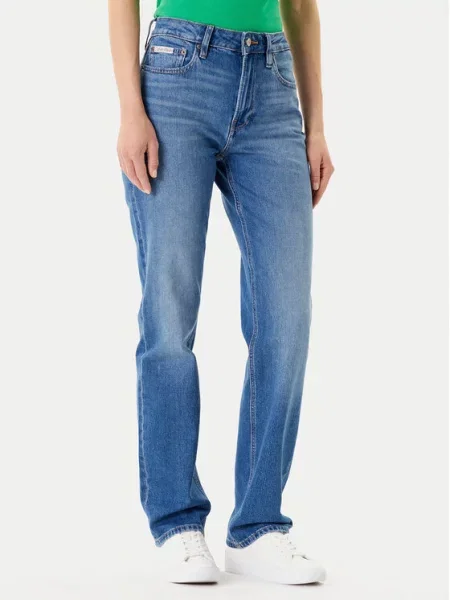 Jeans hlače Calvin Klein Jeans modra