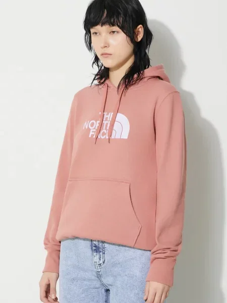 Кофта The North Face W Drew Peak Pullover Hoodie з капюшоном рожевий