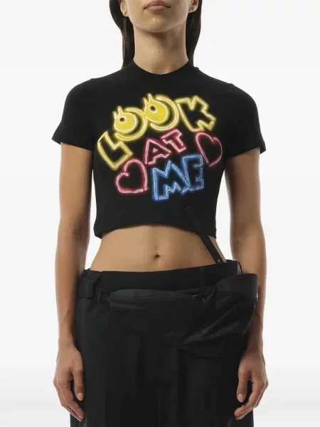 Decupat tricou Doublet negru