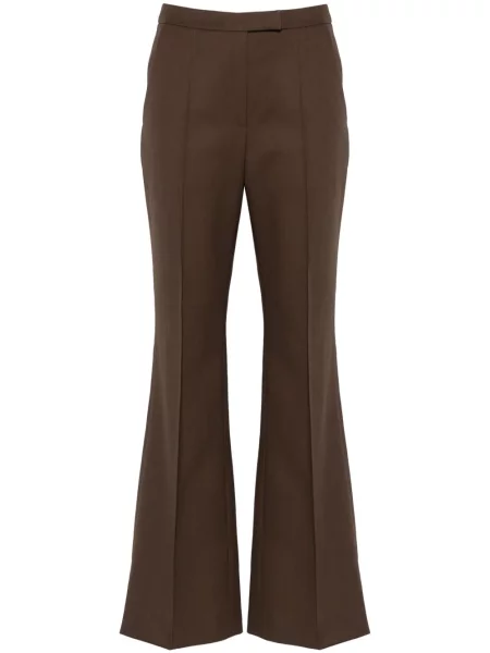 Pantaloni Lvir evazate maro