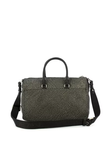 Geantă shopper Borbonese alb