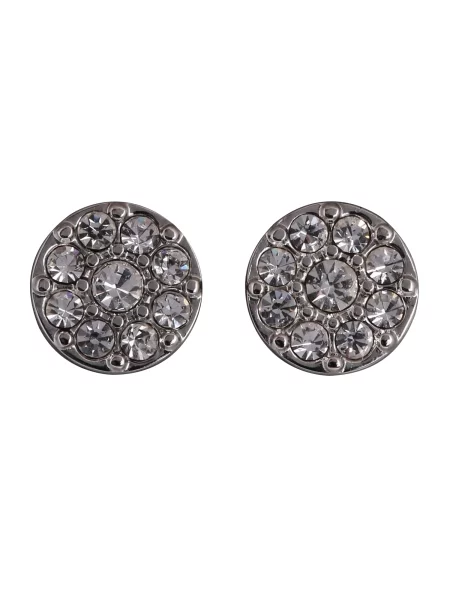 FOSSIL Uhani / transparentna srebrna