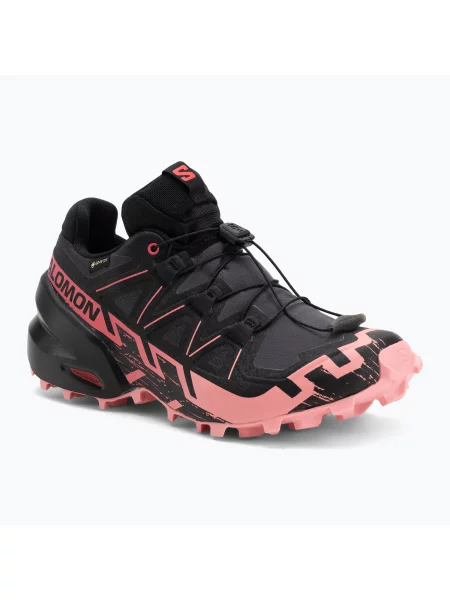 Běžecké boty Salomon Speedcross 6 GTX nine iron/black/flamingo pink černé