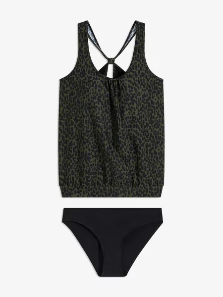 Tankini oversize 2 części zielony