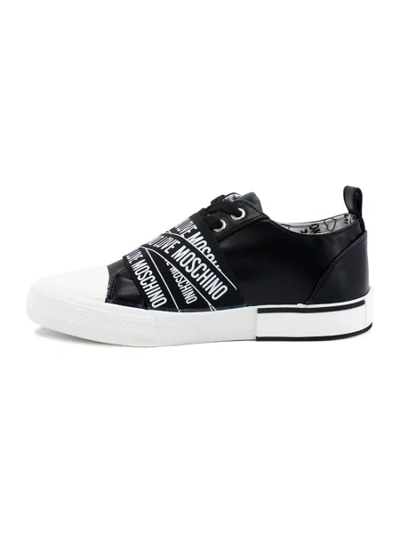 Sneakersy Love Moschino skórzane czarne