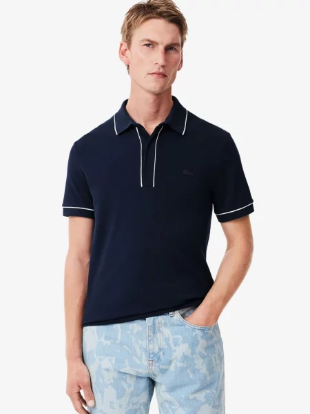 Поло Lacoste синє