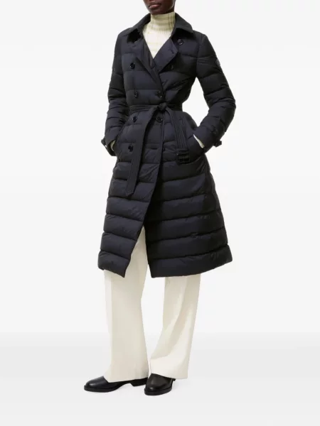 Lung palton Burberry albastru