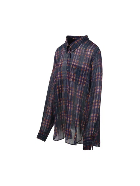 Koszula Dries Van Noten niebieska