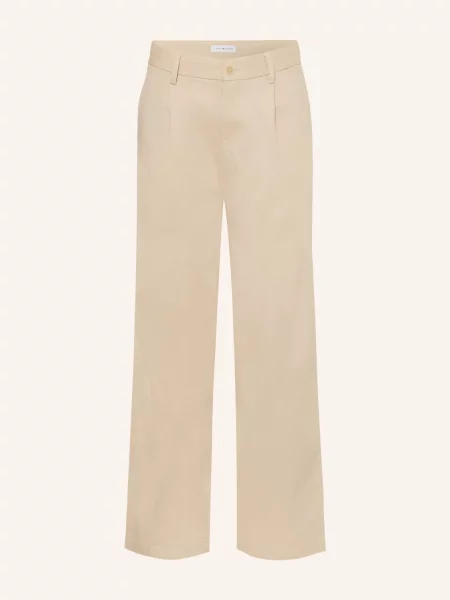Tommy Hilfiger Chinosy Straight Fit beige beżowe