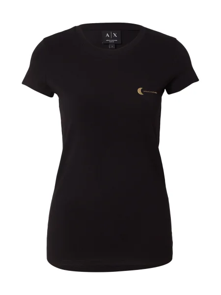 ARMANI EXCHANGE Tricou auriu negru